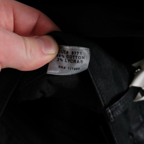 J Brand Jeans Womens 28 Black Bell Bottom Mid Rise Stretch Waxed Denim - Picture 14 of 15